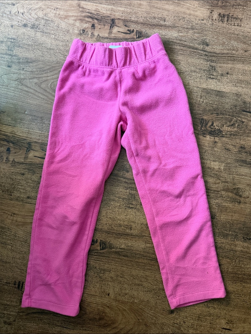 Girls' Pink Fleece Bottoms - Comfortable Everyday Pants size 5/6